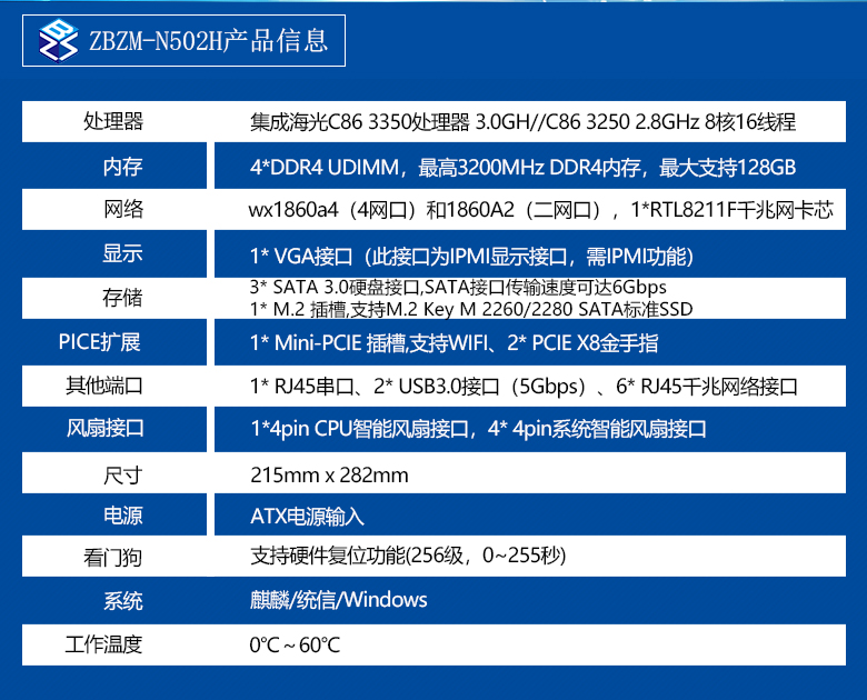 海光網(wǎng)安主板N502H(圖2) 海光網(wǎng)安主板N502H(圖2)